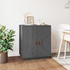 vidaXL Buffet Gris 65,5x40x75 cm Bois massif de pin