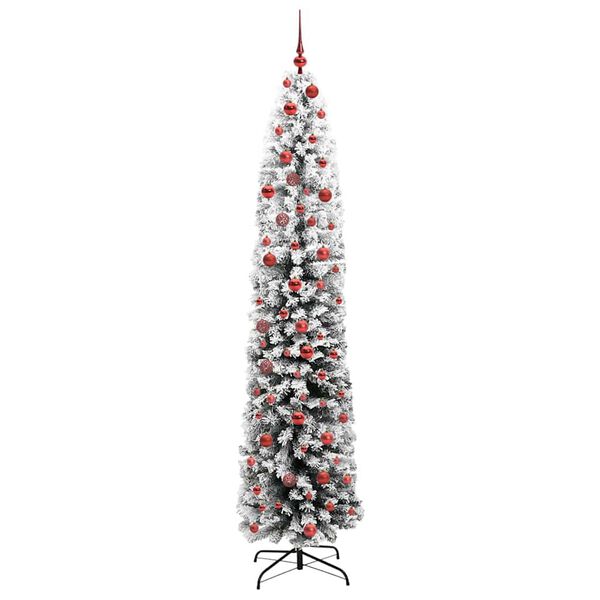vidaXL Sapin de No&euml;l artificiel Vert 210 cm PVC et acier et plastique