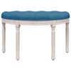 vidaXL Banc Bleu 81,5x41x49 cm Velours