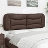 vidaXL Coussin de t&ecirc;te de lit Hvar marron 160 cm similicuir