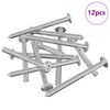 vidaXL Vis pour meubles 12 pc Argent&eacute; M6 x 70 mm Acier