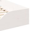 vidaXL Cadre de lit Blanc 90 x 220 cm Pin massif