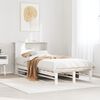vidaXL Lit biblioth&egrave;que sans matelas blanc 90x200 cm bois massif