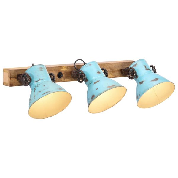 vidaXL Lampe murale 25 W bleu d&eacute;lav&eacute; 65x25 cm E27