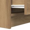 vidaXL Tables de chevet 2 tiroirs 2 pcs ch&ecirc;ne artisanal 38x34x80 cm