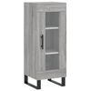 vidaXL Buffet haut Sonoma gris 34,5x34x180 cm Bois d'ing&eacute;nierie