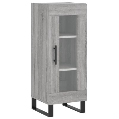 vidaXL Buffet haut Sonoma gris 34,5x34x180 cm Bois d'ingénierie