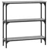 vidaXL Table console sonoma gris 75x22,5x75 cm bois d'ing&eacute;nierie