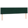 vidaXL Sommier &agrave; lattes de lit et matelas vert fonc&eacute; 180x210cm velours