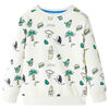 Sweat-shirt pour enfants &eacute;cru doux 128