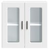 vidaXL Armoire murale de cuisine avec porte en verre Porto blanc