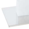 vidaXL Table de salle &agrave; manger Blanc brillant 180x90x76 cm MDF