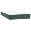 vidaXL Matelas de lit &agrave; ressorts ensach&eacute;s fermet&eacute; moyenne Vert fonc&eacute; 80x200x20 cm