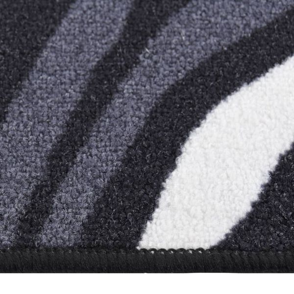 vidaXL Tapis de couloir Noir 80x200 cm