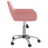 vidaXL Chaise pivotante de salle &agrave; manger Rose Velours