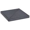 vidaXL Plaque de poids de parasol Noir Granite Carr&eacute; 15 kg