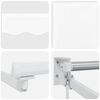 vidaXL Store r&eacute;tractable manuel avec LEDs Blanc 3 x 2,5 m