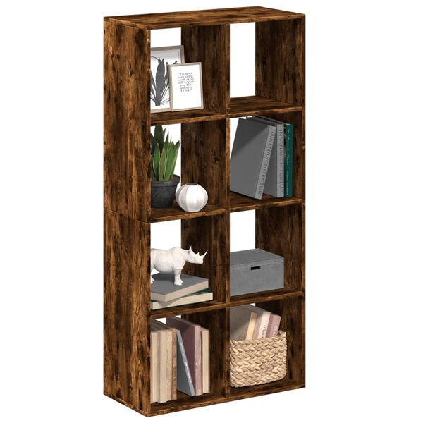 vidaXL &Eacute;tag&egrave;re s&eacute;paratrice de pi&egrave;ce ch&ecirc;ne fum&eacute; 69,5x29x137,5 cm