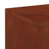 vidaXL Support de Plante 2 pcs Rouill&eacute; 24 x 24 x 75 cm Acier patin&eacute;