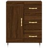 vidaXL Buffet haut Ch&ecirc;ne marron 69,5x34x180 cm Bois d'ing&eacute;nierie