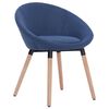 vidaXL Chaises &agrave; manger lot de 2 bleu tissu