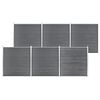 vidaXL Cl&ocirc;ture de jardin WPC 1045x186 cm Gris