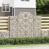 vidaXL Paniers &agrave; gabions arqu&eacute;s 30 pcs 200x50x160/180 cm Fer galvanis&eacute;