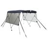 vidaXL Toit bimini &agrave; 3 arceaux parois en maille 183x(170-182)x137 cm