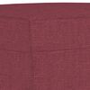 vidaXL Ensemble de canapés 3 pcs avec coussins Rouge bordeaux Tissu