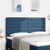 vidaXL T&ecirc;te de lit LED avec des lumi&egrave;res &agrave; LED Bleu 180 cm Polyester