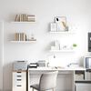 vidaXL &Eacute;tag&egrave;res murales flottantes 4 pcs blanc 80x23,5x3,8 cm MDF