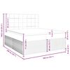 vidaXL Sommier &agrave; lattes de lit avec matelas Gris clair 200x200cm Tissu