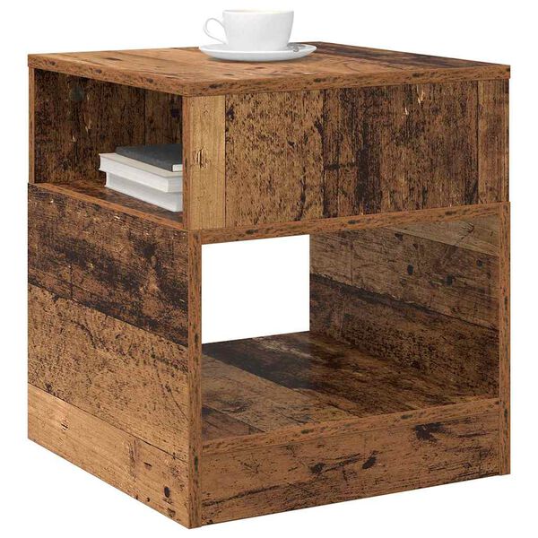 vidaXL Table d'appoint 2 pcs Bois ancien 40,5 x 40 x 45 cm