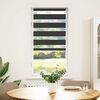 vidaXL Store z&egrave;bre noir 55x150 cm largeur du tissu 50,9 cm polyester
