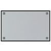 vidaXL Tableau noir magn&eacute;tique mural Noir 80x50 cm Verre tremp&eacute;