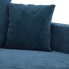 vidaXL Canap&eacute; &agrave; 2 places Bleu 120 cm Velours