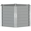 vidaXL Lit sur&eacute;lev&eacute; de jardin Acier galvanis&eacute; 129x129x77 cm Gris