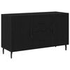 vidaXL Buffet Ch&ecirc;ne noir 100 x 36 x 60 cm Bois d'ing&eacute;nierie