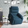 vidaXL Fauteuil inclinable de massage &eacute;lectrique bleu velours