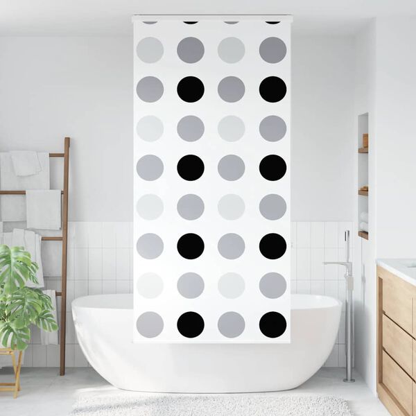 vidaXL Store enrouleur de douche avec cassette largeur du tissu 96 cm