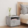 vidaXL Table de chevet avec lumi&egrave;res LED gris b&eacute;ton 40x39x37 cm