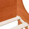 vidaXL Cadre de lit sans matelas cire marron 100x200cm bois pin massif