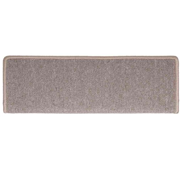 vidaXL Tapis d'escalier 30 pi&egrave;ces 65 x 21 x 4 cm Marron clair Bord rectangulaire