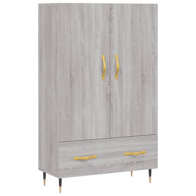 vidaXL Buffet haut sonoma gris 69,5x31x115 cm bois d'ingénierie