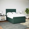 vidaXL Sommier &agrave; lattes de lit et matelas Vert fonc&eacute; 140x200cm Velours
