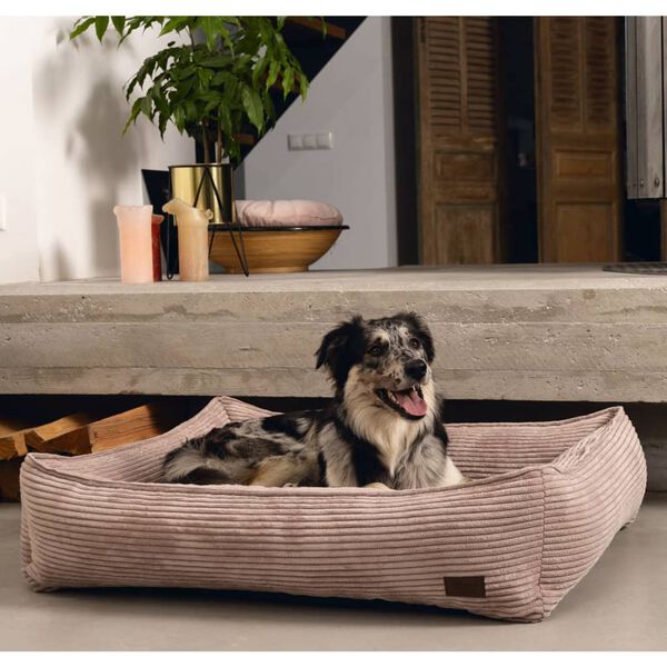 Designed by Lotte Lit nervur&eacute; pour chien Rose 65x60x20 cm