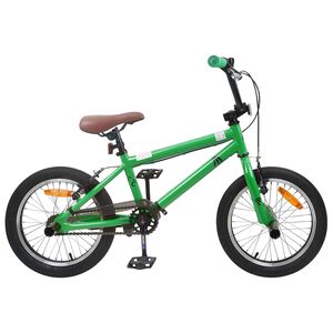 vidaXL BMX 16 Pouces pour 5-8 ans Vert