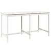 vidaXL Ensemble de bar de jardin 9 pcs blanc bois de pin massif