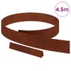 vidaXL Bordure de Pelouse Rouill&eacute; 450 x 0,05 x 15 cm