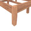 vidaXL Cadre de lit Bois de teck massif 100x200 cm